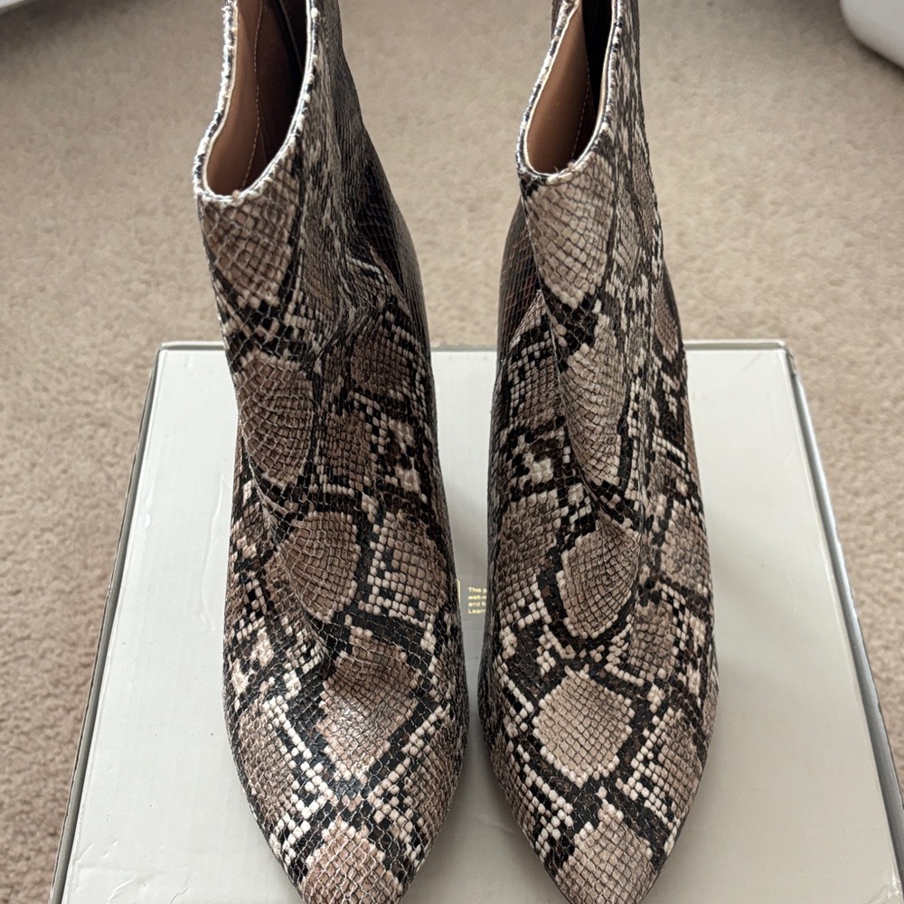 DV by Dolce Vita Snakeskin Pattern Ankle Boots